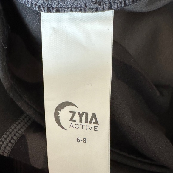 ZYIA Active Forest Camo Slashed Luxe Hi-Rise Leggings, Size 6-8 - Picture 10 of 11